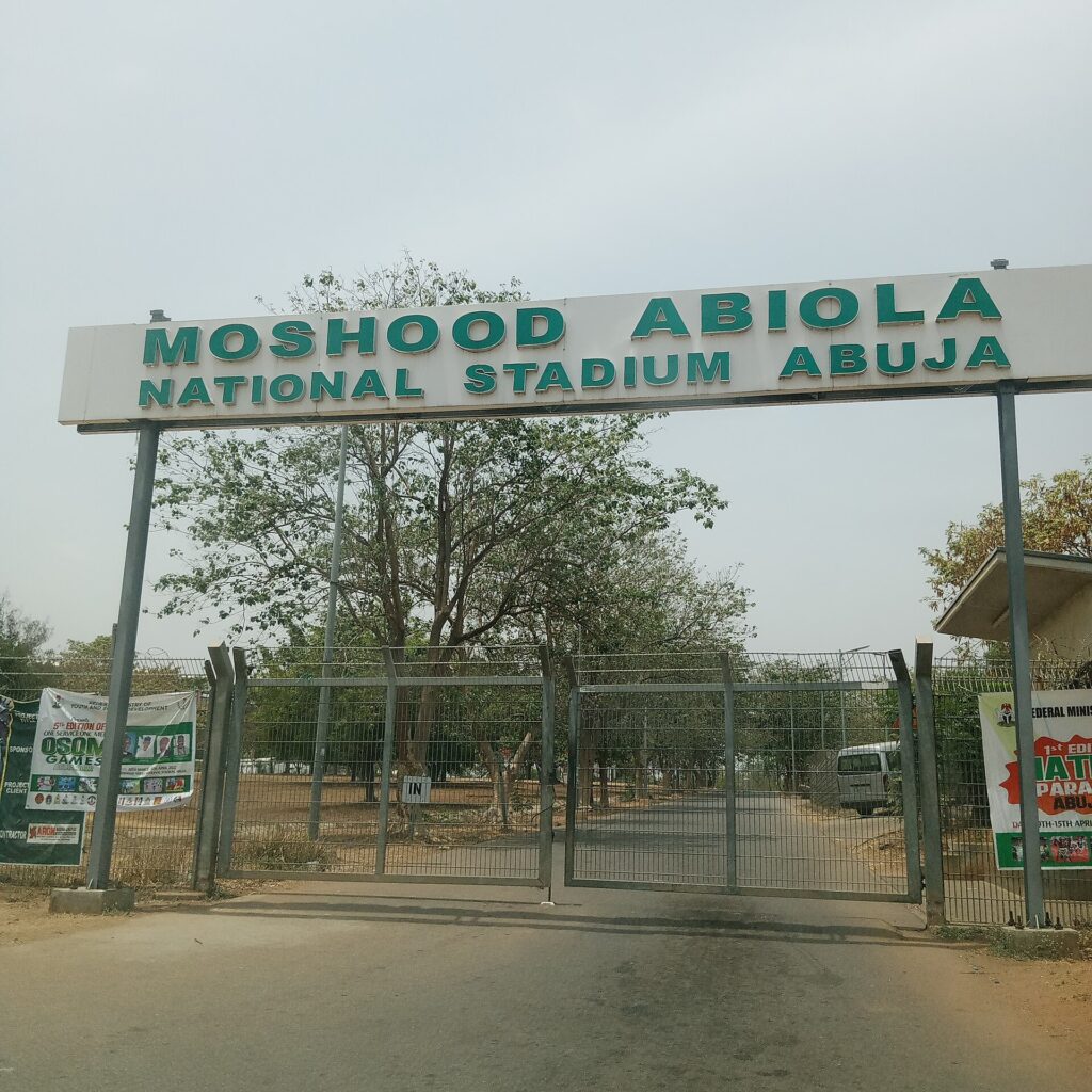 Moshood Abiola National Stadium, Abuja. The NFF Secretariat has been tasked with interim oversight of Nigerian football.