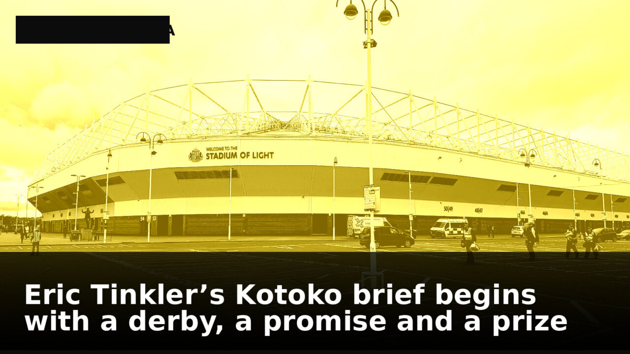 Eric Tinkler’s Kotoko brief begins with a derby, a promise and a prize