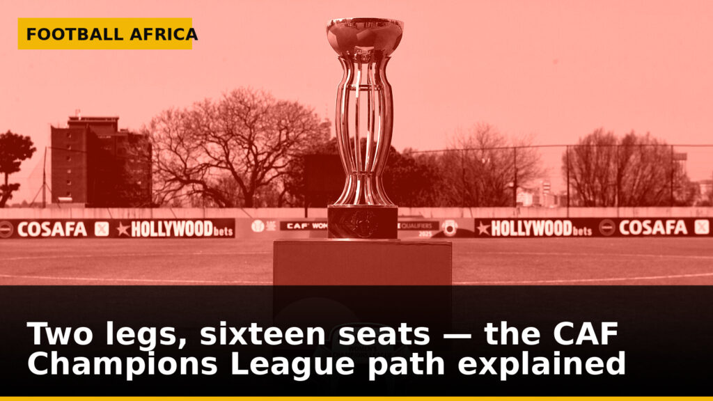 Two legs, sixteen seats — the CAF Champions League path explained
